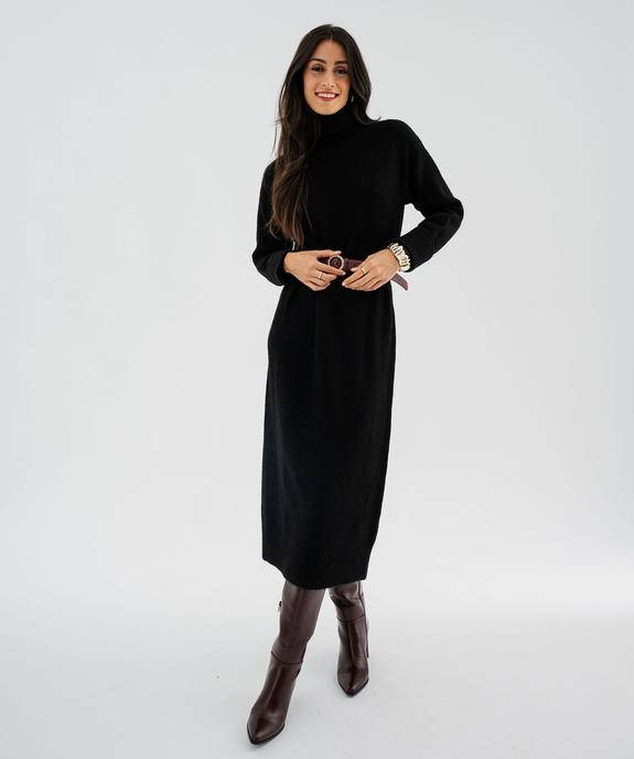 Robe pull longue à col roulé femme vue1 - GEMO(FEMME PAP) - GEMO