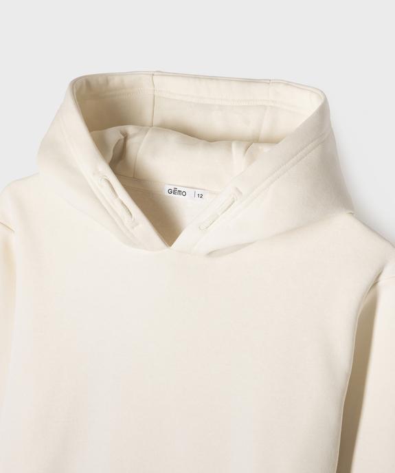 Sweat à capuche imprimé intérieur molletonné garçon vue2 - GEMO (JUNIOR) - GEMO
