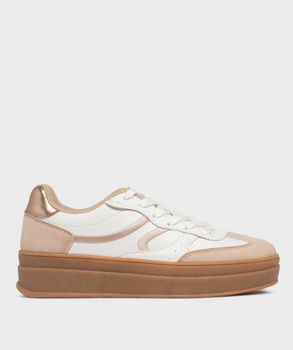 Baskets à plateforme avec touches métallisées femme - Camps United vue1 - CAMPS - GEMO