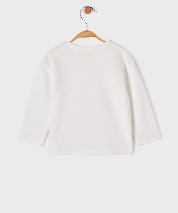 Tee-shirt manches longues en twill jersey bébé garçon - LuluCastagnette vue3 - LULU CASTAGNETTE GEMO FOR GOOD - GEMO