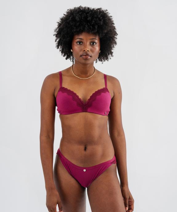 Soutien-gorge triangle sans armatures à bonnets moulés femme - LuluCastagnette vue3 - LULUCASTAGNETTE - GEMO