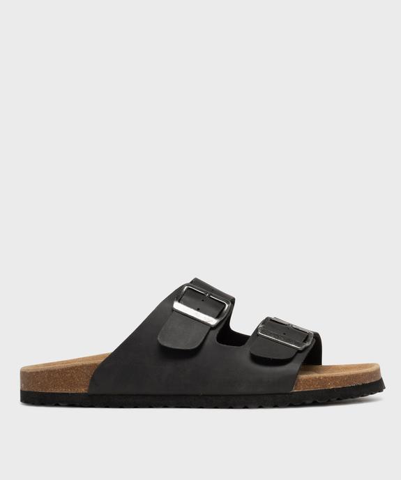 Mules à larges brides avec semelle intérieure cuir homme - Urban Steps vue1 - URBAN STEPS - GEMO