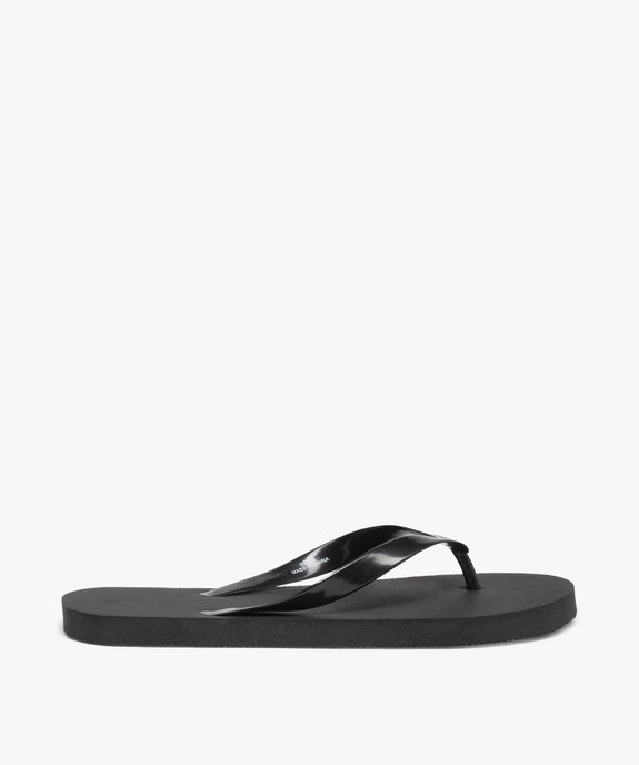 Tongs garçon unies à brides souples vue2 - GEMO (PLAGE) - GEMO