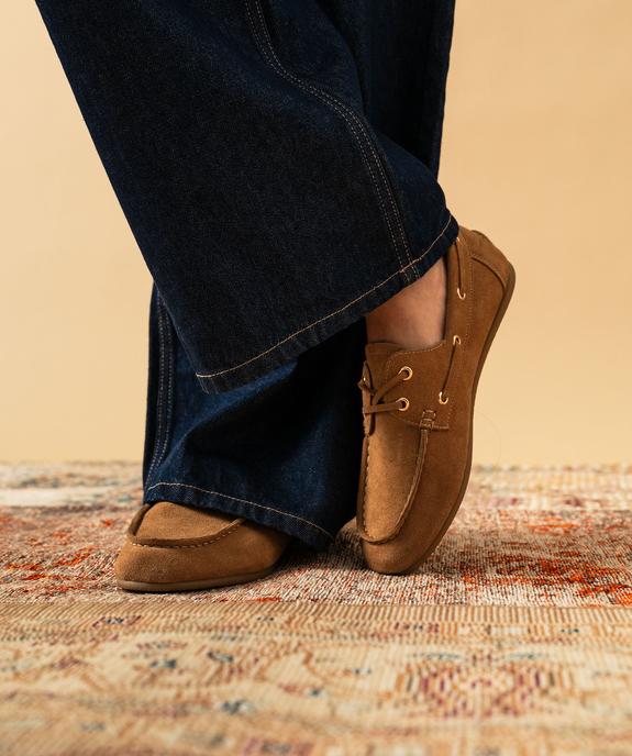 Mocassins à lacets souples semelle intérieure cuir femme- Follow Me vue1 - FOLLOW ME - GEMO