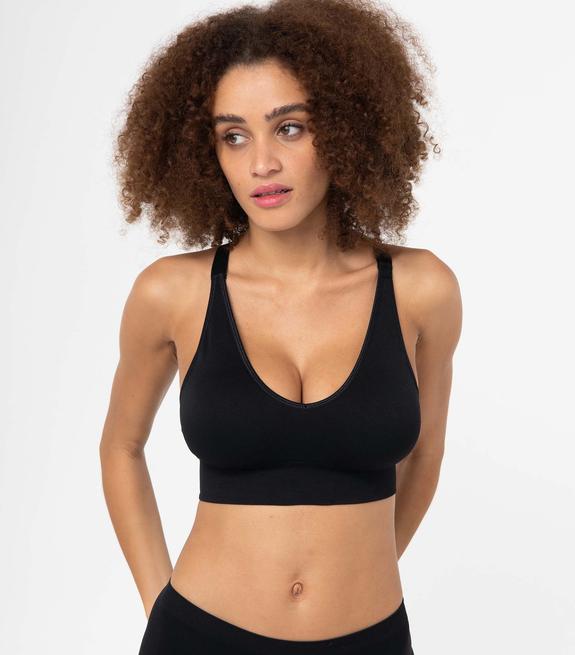 Brassière de sport femme avec bretelles croisées dans le dos vue1 - GEMO(HOMWR FEM) - GEMO
