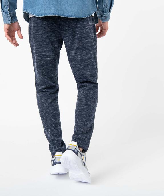 Pantalon homme en maille coupe ajusté vue3 - GEMO (HOMME) - GEMO
