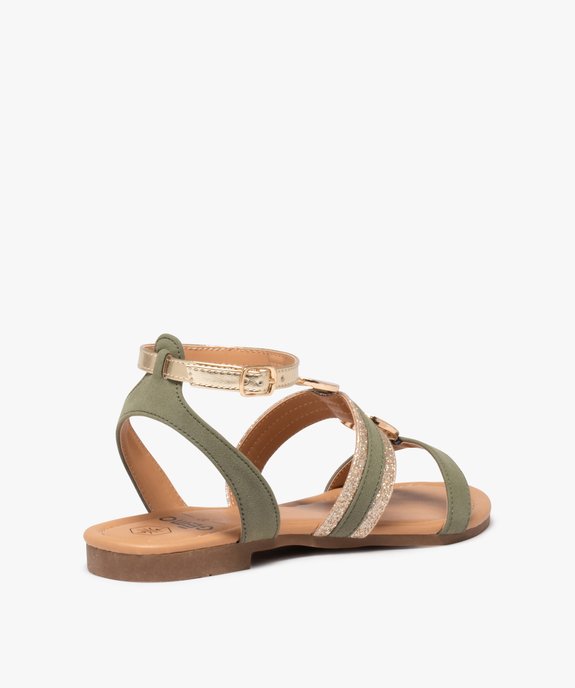 Sandales femme casual à brides fantaisie et ronds métallisés vue5 - VALENTINA BALDA - GEMO