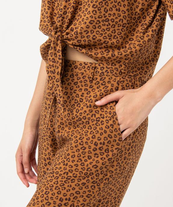 Pantalon ample imprimé femme vue2 - GEMO(FEMME PAP) - GEMO