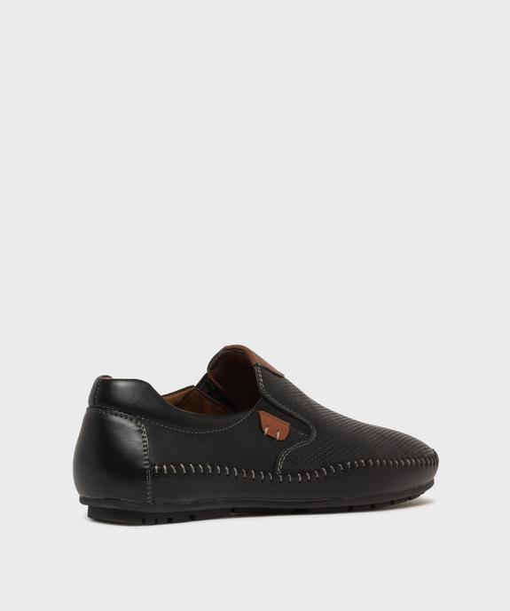 Mocassins slip-on avec semelle intérieure cuir homme - Urban Steps vue5 - URBAN STEPS - GEMO