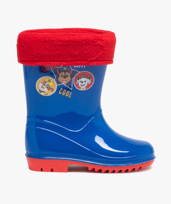 Bottes de pluie garçon à doublure amovible – Pat Patrouille vue1 - PAT PATROUILLE - GEMO