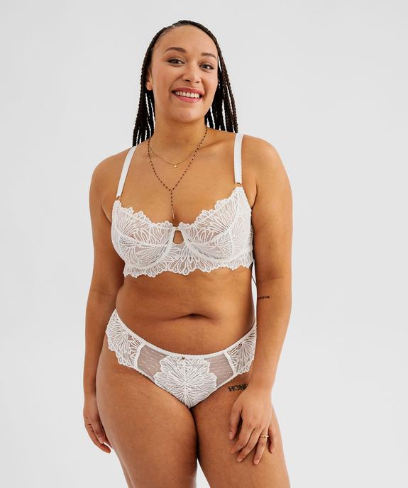 Tanga en dentelle femme grande taille vue3 - GEMO(HOMWR FEM) - GEMO