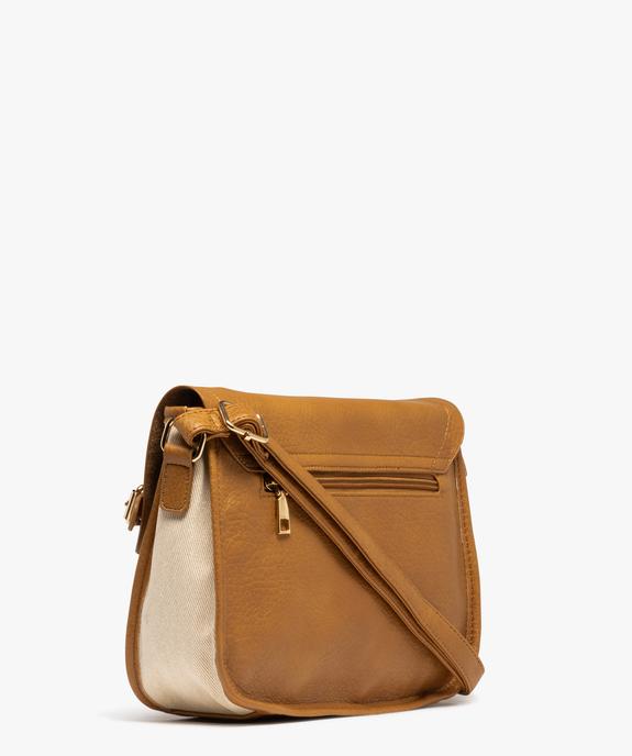 Sac à bandoulière en toile pailletée et cuir imitation femme vue2 - GEMO (ACCESS) - GEMO