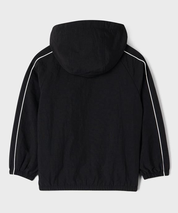 Veste de sport à capuche en toile parachute garçon vue4 - GEMO (ENFANT) - GEMO