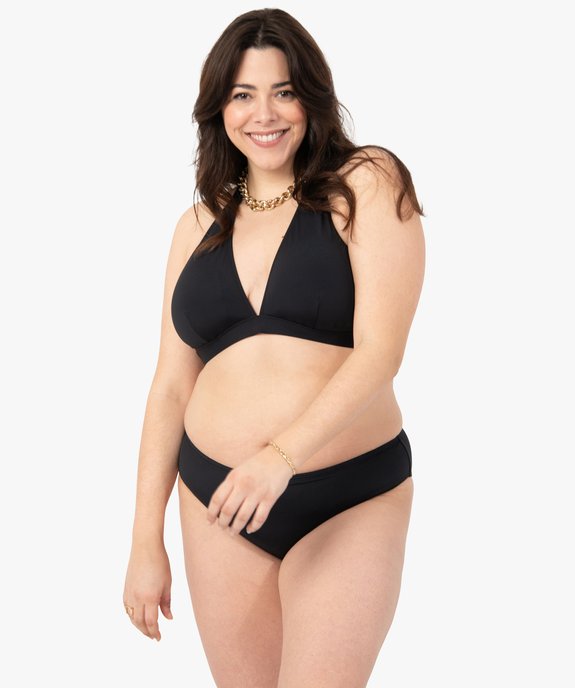 Bas de maillot de bain femme grande taille forme culotte vue3 - GEMO (PLAGE) - GEMO