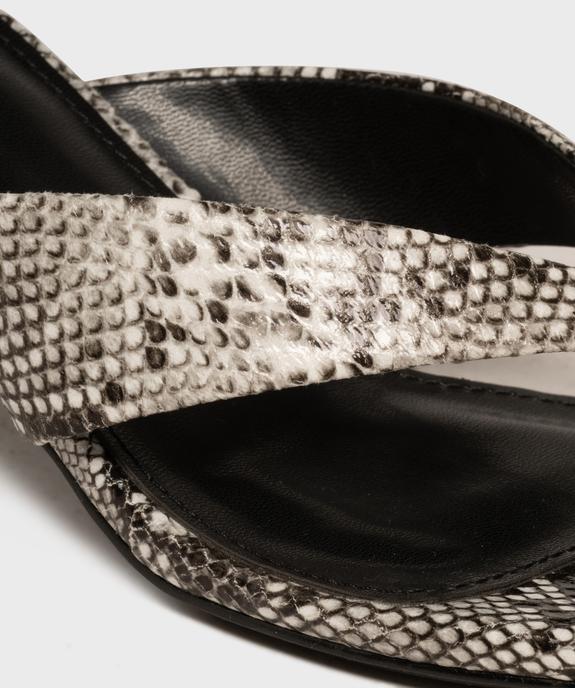 Mules à talon large et entredoigt femme - Follow Me vue6 - FOLLOW ME - GEMO