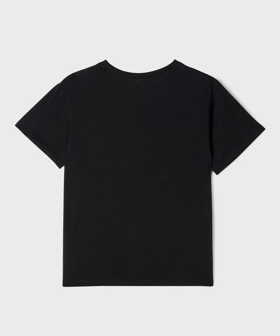 Tee-shirt manches courtes motif Smiley fille - Smiley World vue3 - SMILEY WORLD - GEMO