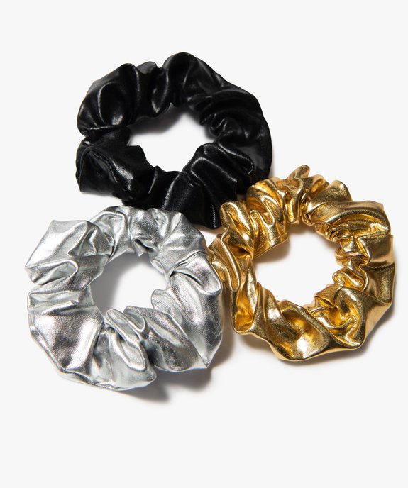Chouchou femme aux reflets irisés (lot de 3) vue1 - GEMO (ACCESS) - GEMO
