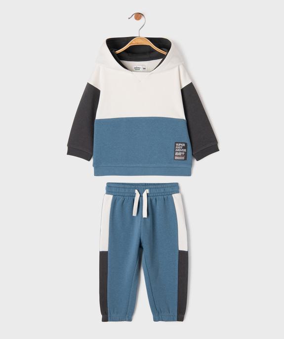 Ensemble 2 pièces sweat + jogging bébé garçon vue1 - GEMO 4G BEBE - GEMO