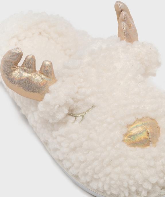 Chaussons mules en forme de renne femme vue6 - GEMO 4G FEMME - GEMO