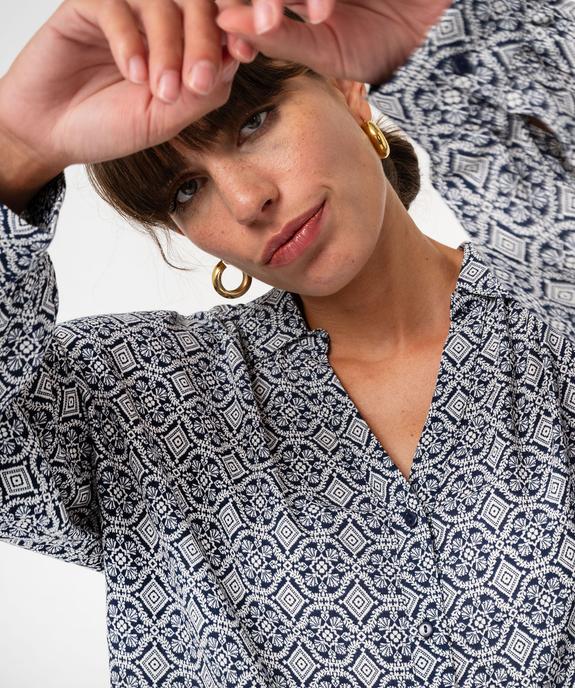Chemise à motifs femme vue2 - GEMO(FEMME PAP) - GEMO