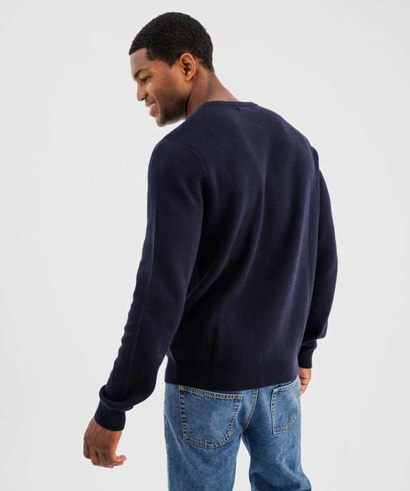 Pull en coton à col rond homme vue3 - GEMO (HOMME) - GEMO