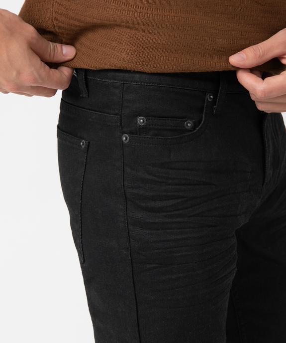 Jean homme coupe straight en toile enduite vue2 - GEMO (HOMME) - GEMO