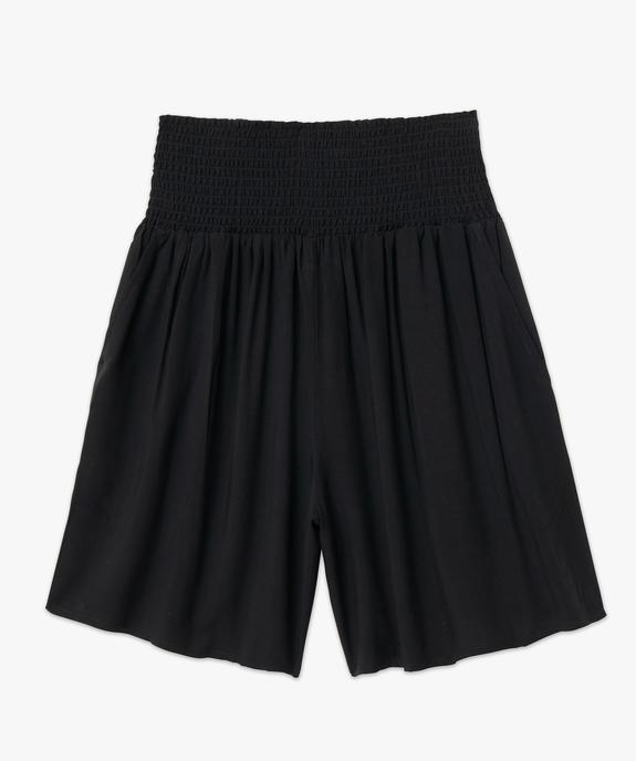 Short maternité avec large ceinture smockée vue4 - GEMO 4G MATERN - GEMO