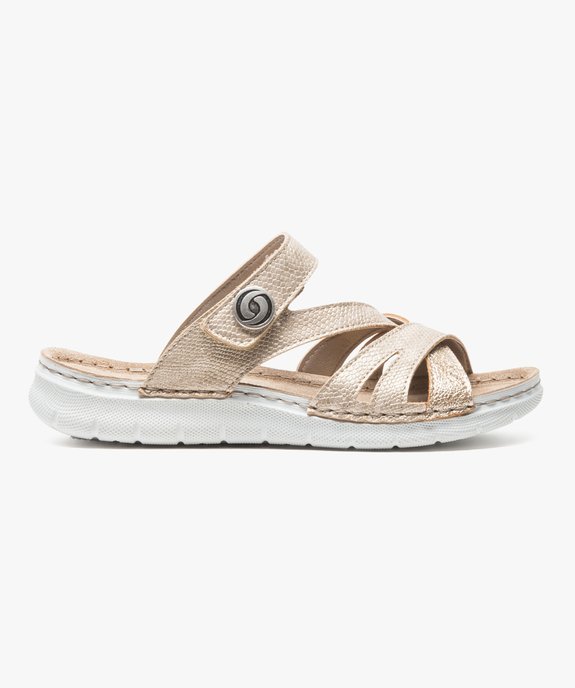 Nu-pieds confort avec semelle en cuir - Cloggy vue1 - CLOGGY - GEMO