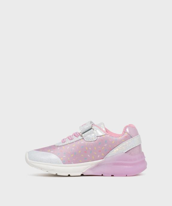 Baskets basses légères en mesh à scratch fille - Gabby et La Maison Magique vue3 - GABBY - GEMO