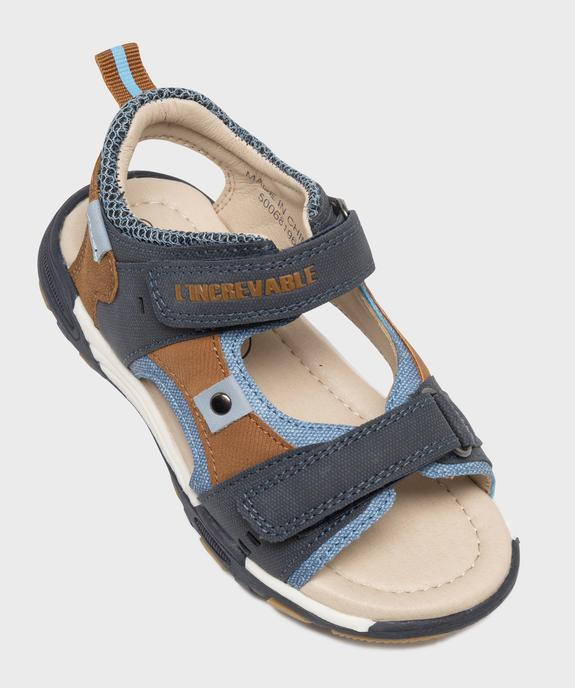 Sandales à scratch multi-matières garçon - Gepy vue5 - GEPY - GEMO