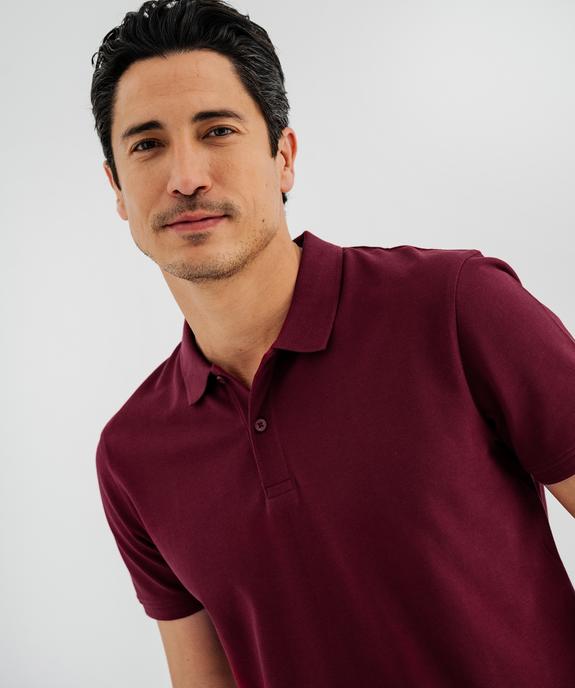 Polo manches courtes en maille piquée homme vue2 - GEMO 4G HOMME - GEMO