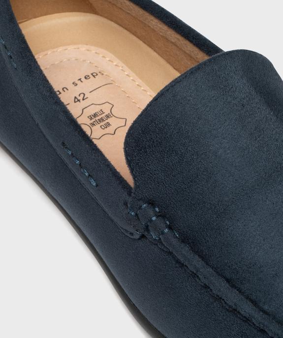 Mocassins en suédine et semelle intérieure cuir homme vue6 - URBAN STEPS - GEMO