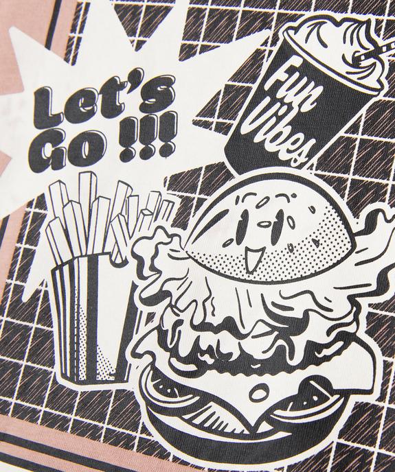 Tee-shirt manches courtes avec motif XXL garçon vue3 - GEMO 4G GARCON - GEMO