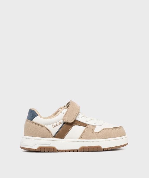 Baskets tricolores à scratch garçon - LuluCastagnette vue1 - LULUCASTAGNETTE - GEMO