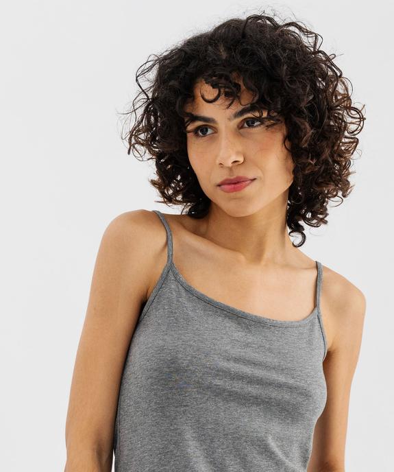 Débardeur uni à fines bretelles femme vue9 - GEMO(FEMME PAP) - GEMO