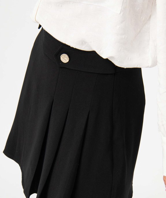 Jupe femme courte à larges plis vue2 - GEMO(FEMME PAP) - GEMO