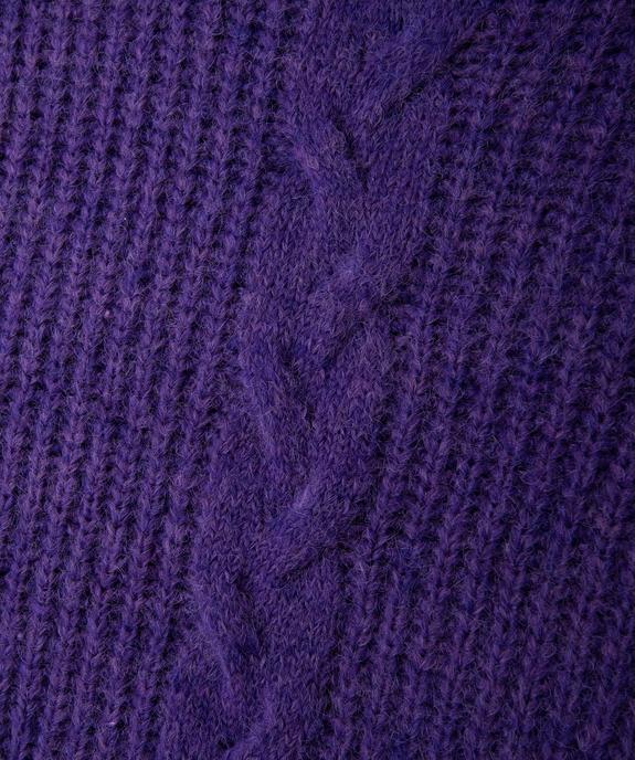 Pull fille col montant avec torsade sur l’avant vue3 - GEMO (JUNIOR) - GEMO