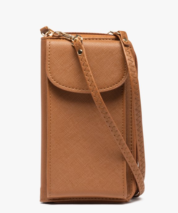 Pochette portefeuille femme 2 en 1 avec bandoulière amovible vue1 - GEMO (ACCESS) - GEMO