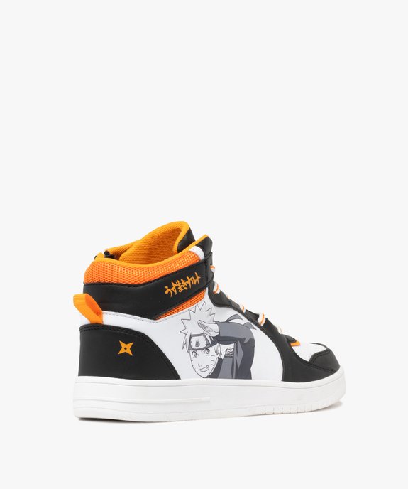 Baskets homme mid-cut à zip et col en mesh - Naruto vue5 - NARUTO - GEMO