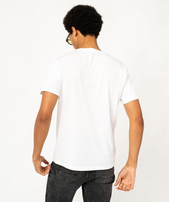 Tee-shirt manches courtes avec motif XXL homme vue3 - GEMO (HOMME) - GEMO