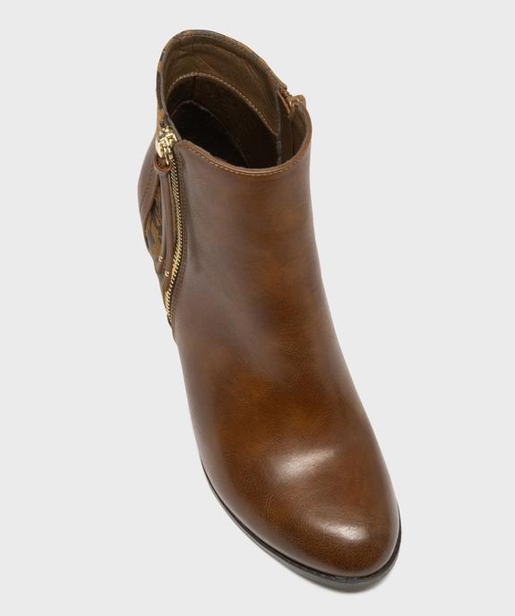 Bottines à talon avec zip décoratif femme - Emilia Rosa - EMILIA ROSA Bottines à talon avec zip décoratif femme - Emilia Rosa vue5 - EMILIA ROSA - GEMO