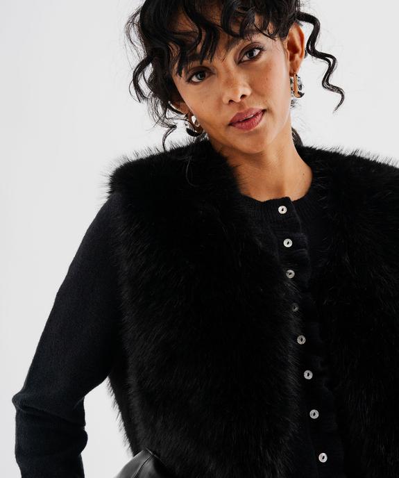 Veste sans manches en fourrure imitation femme vue7 - GEMO 4G FEMME - GEMO
