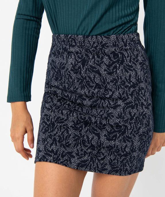 Jupe femme imprimée coupe droite vue2 - GEMO(FEMME PAP) - GEMO