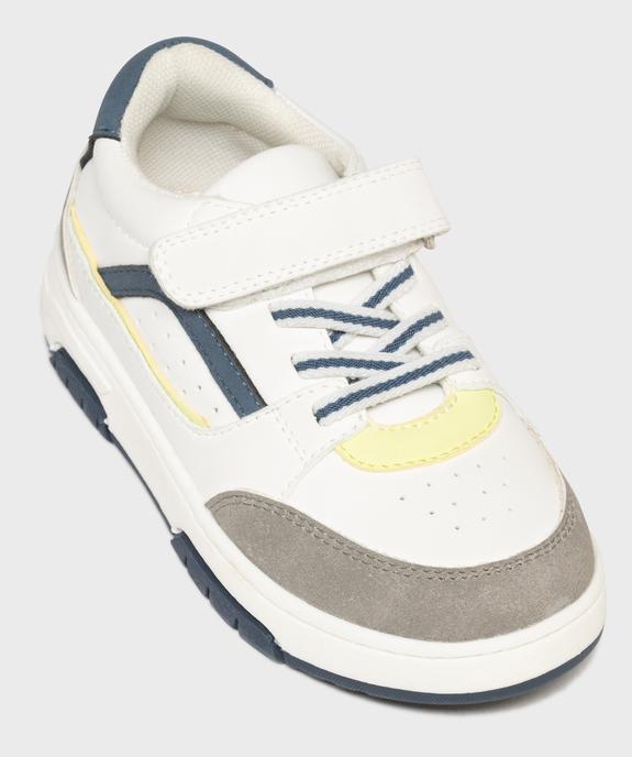 Baskets basses lacets élastiques et scratch garçon vue5 - 5 MILES - GEMO