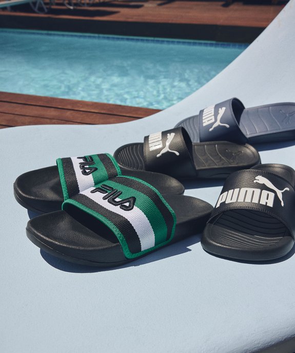 Mules de piscine homme à bandeau tissé - Fila vue7 - FILA - GEMO