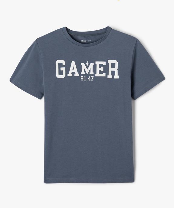 Tee-shirt à manches courtes avec inscription garçon vue1 - PREMIER PRIX BY GEMO - GEMO