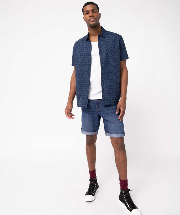 Bermuda en jean homme fin et souple vue5 - GEMO 4G HOMME - GEMO
