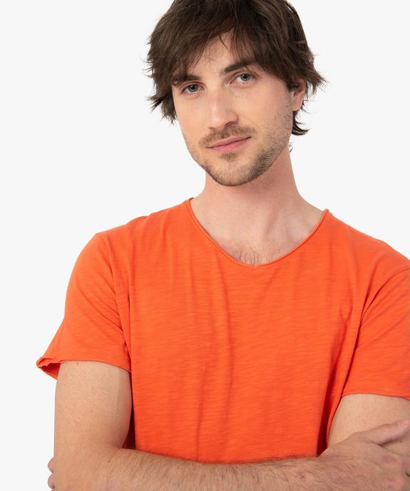 Tee-shirt homme à manches courtes et col V vue2 - GEMO (HOMME) - GEMO