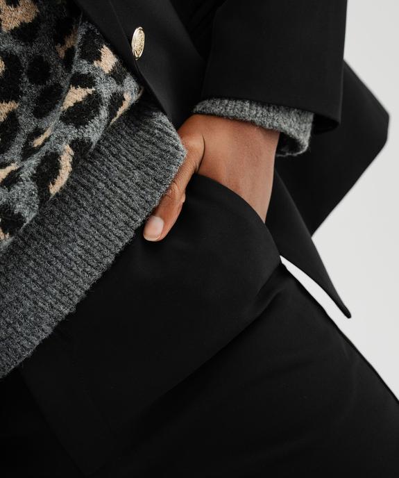 Pantalon de tailleur 9/10e coupe ajustée à fentes chevilles femme vue2 - GEMO(FEMME PAP) - GEMO