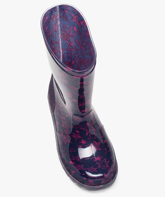 Bottes de pluie fille à motifs étoiles vue5 - GEMO (ENFANT) - GEMO